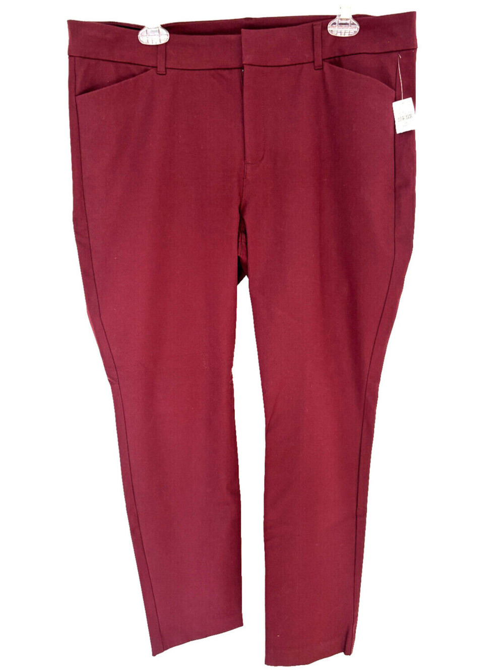 NWT Old Navy High Rise Pixie  Secret Smooth Pockets Size 16 Petite NWT Dark Red